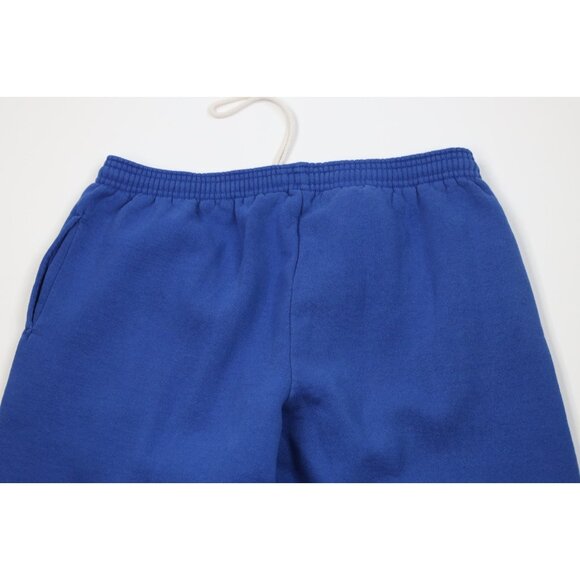 Vtg 90s Streetwear Mens XL Faded Blank Heavy Sweatpants Joggers Royal Blue USA - Picture 10 of 13